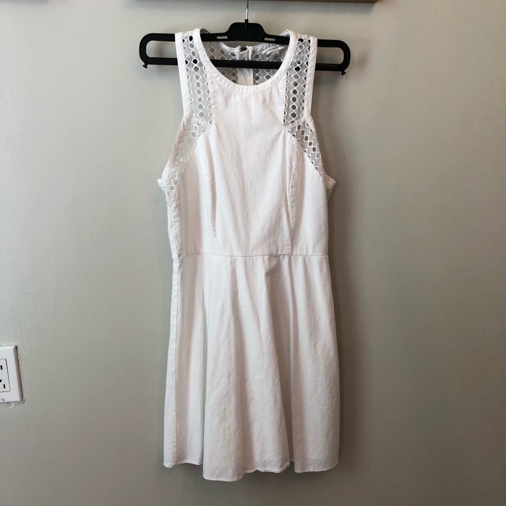 White Fit and Flare size 2 American Eagle dress